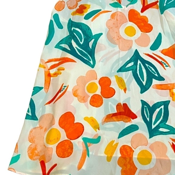 Women’s Everly Floral V Neck Tank Top Size Small Lightweight - Picture 5 of 5